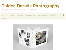 Tablet Screenshot of goldendecadephotography.com